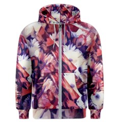 Flowers Bouquets Vintage Pop Art Men s Zipper Hoodie by Pakrebo