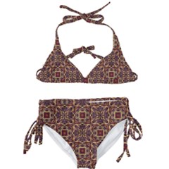 Pattern Decoration Art Ornate Kids  Classic Bikini Set by Pakrebo