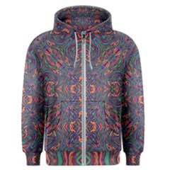 Tile Repeating Colors Texture Men s Zipper Hoodie by Pakrebo