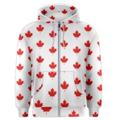 Maple Leaf Canada Emblem Country Men s Zipper Hoodie by Mariart