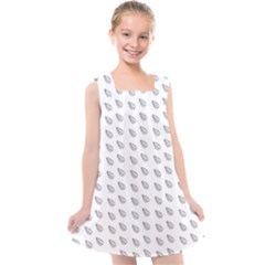 Leaves Plot Background Kids  Cross Back Dress by Mariart