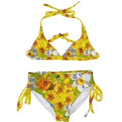 Daffodil Surprise Kids  Classic Bikini Set by retrotoomoderndesigns