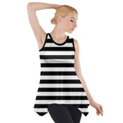 Black Stripes Side Drop Tank Tunic by snowwhitegirl