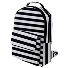 Black Stripes Flap Pocket Backpack (small) by snowwhitegirl