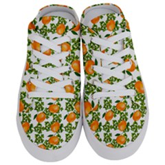 Citrus Tropical Orange White Half Slippers by snowwhitegirl