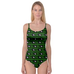 Eyes Green Plaid Camisole Leotard  by snowwhitegirl