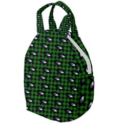 Eyes Green Plaid Travel Backpacks by snowwhitegirl