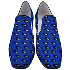 Eyes Blue Slip On Heel Loafers by snowwhitegirl