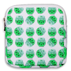 Kawaii Lime Jam Jar Pattern Mini Square Pouch by snowwhitegirl