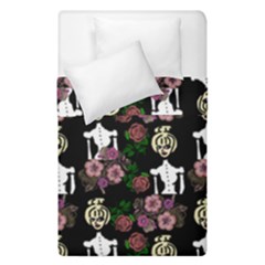 Victorian Girl Black Duvet Cover Double Side (single Size) by snowwhitegirl