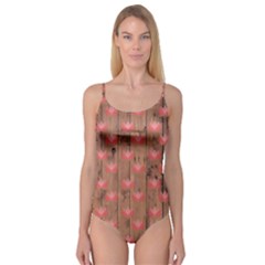 Zen Lotus Wood Wall Camisole Leotard  by snowwhitegirl