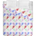 Colorful Cherubs White Duvet Cover Double Side (California King Size) View2