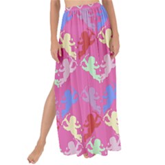 Colorful Cherubs Pink Maxi Chiffon Tie-up Sarong by snowwhitegirl