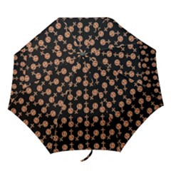 Victorian Crosses Black Folding Umbrellas by snowwhitegirl