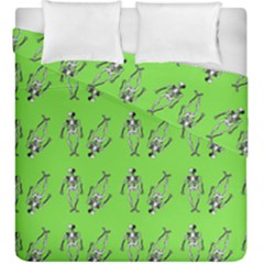 Skeleton Green Duvet Cover Double Side (king Size) by snowwhitegirl