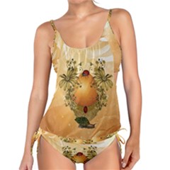 Wonderful Easter Egg With Flowers And Snail Tankini Set by FantasyWorld7