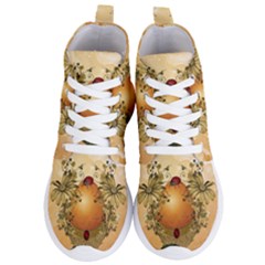 Wonderful Easter Egg With Flowers And Snail Women s Lightweight High Top Sneakers by FantasyWorld7