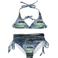 Spaceship Interior Stage Design Kids  Classic Bikini Set by Pakrebo