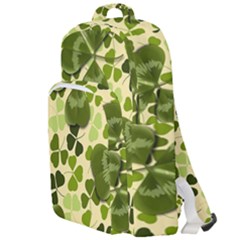 Drawn To Clovers Double Compartment Backpack by WensdaiAmbrose