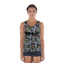 Comic Books Pattern Sport Tank Top  View1