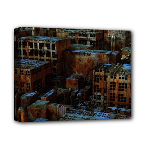 Building Ruins Old Industry Deluxe Canvas 14  X 11  (stretched) by Pakrebo