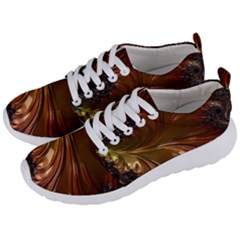 Fractal Copper Copper Color Leaf Men s Lightweight Sports Shoes by Pakrebo