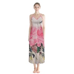 Margaret s Rose Button Up Chiffon Maxi Dress by Riverwoman