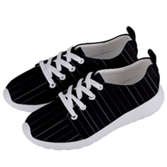 Dark Linear Abstract Print Women s Lightweight Sports Shoes by dflcprintsclothing