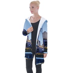 Columbus Skyline Longline Hooded Cardigan by Riverwoman