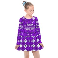 Happy  Day Valentines Every Day Kids  Long Sleeve Dress by pepitasart