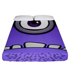 Evil Purple Fitted Sheet (king Size) by Sudhe