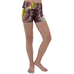 Flashy Logo Kids  Lightweight Velour Yoga Shorts by Sudhe