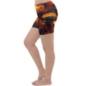 Dragon Legend Art Fire Digital Fantasy Lightweight Velour Yoga Shorts View2