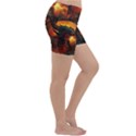 Dragon Legend Art Fire Digital Fantasy Lightweight Velour Yoga Shorts View3