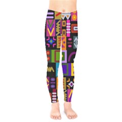 Abstract A Colorful Modern Illustration Kids  Legging by Sudhe