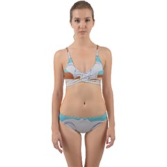 Africa Elephant Animals Animal Wrap Around Bikini Set by Sudhe