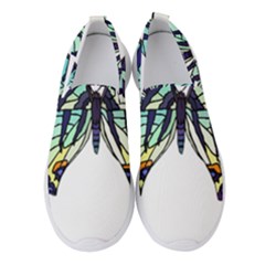 A Colorful Butterfly Women s Slip On Sneakers by Sudhe