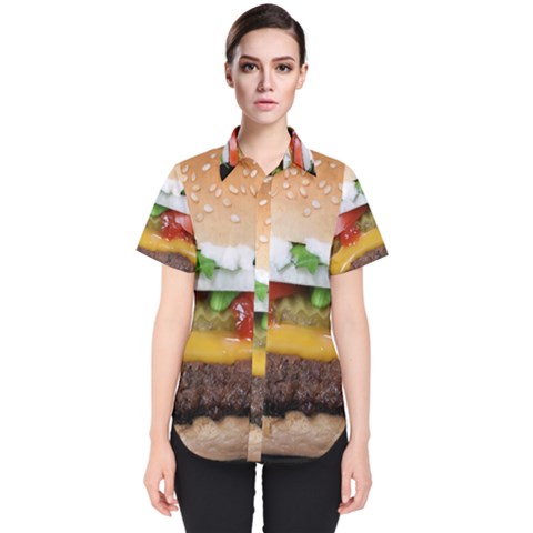 Abstract Barbeque Bbq Beauty Beef Women s Short Sleeve Shirt by Sudhe