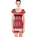 Red House Short Sleeve Bodycon Dress View1