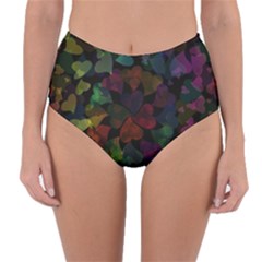 Falling Hearts  Reversible High-waist Bikini Bottoms by LoolyElzayat