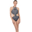 Scientific Solar Calculator Halter Side Cut Swimsuit View1