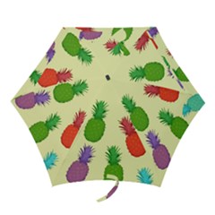 Colorful Pineapples Wallpaper Background Mini Folding Umbrellas by Sudhe