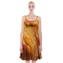 Flowers Leaves Leaf Floral Summer Spaghetti Strap Velvet Dress View1