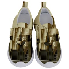 Architecture City House Kids  Velcro No Lace Shoes by Sudhe