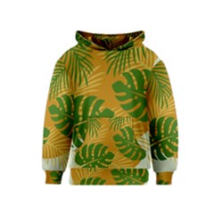 Leaf Leaves Nature Green Autumn Kids  Pullover Hoodie by Sudhe