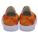 Background Pattern Of Orange Mosaic Kids  Canvas Slip Ons View4