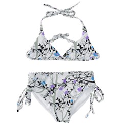 Floral Pattern Background Kids  Classic Bikini Set by Sudhe