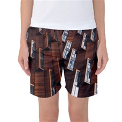 Abstract Architecture Building Business Women s Basketball Shorts by Sudhe