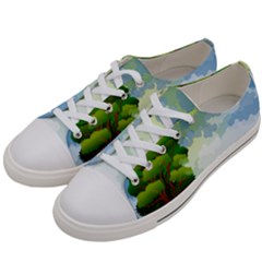 Landscape Nature Natural Sky Women s Low Top Canvas Sneakers by Sudhe