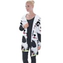 Giant Panda Bear Longline Hooded Cardigan View1